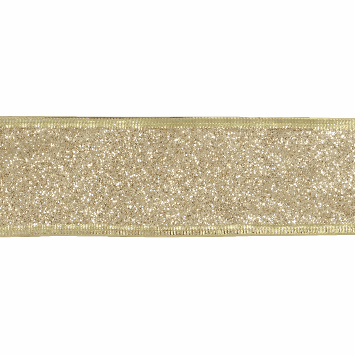 Gold Glitter Ribbon - 10m x 63mm