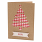 Trimits Kraft Christmas Tree Cards and Envelopes (Pack of 5)