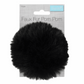 Trimits Faux Fur Super Fluffy Pom Pom - Black 11cm