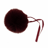 Trimits Faux Fur Super Fluffy Pom Pom - Burgundy 11cm