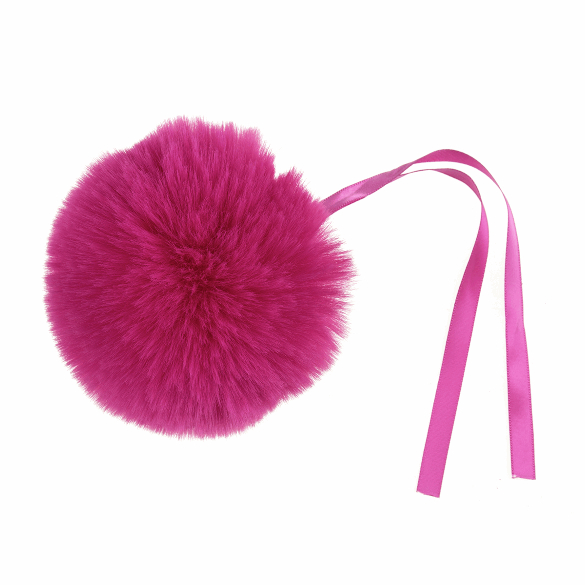 Trimits Faux Fur Super Fluffy Pom Pom - Cerise 11cm