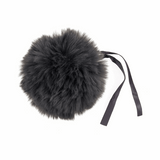 Trimits Faux Fur Super Fluffy Pom Pom - Grey 11cm