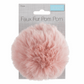 Trimits Faux Fur Super Fluffy Pom Pom - Light Pink 11cm