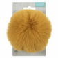 Trimits Faux Fur Super Fluffy Pom Pom - Mustard 11cm