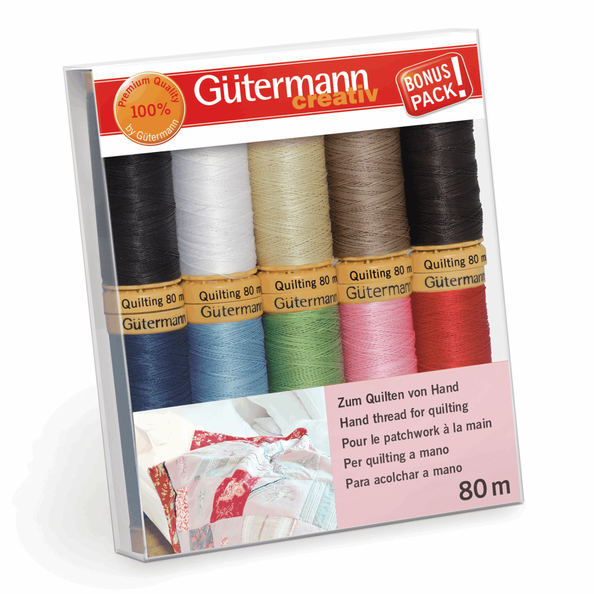 Gutermann Thread Set Quilting 10 x 80m Assorted