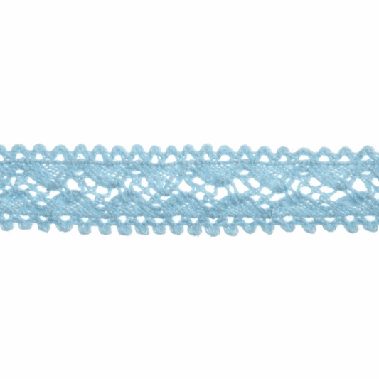 Bowtique Blue Cotton Lace Trimming - 4m x 18mm