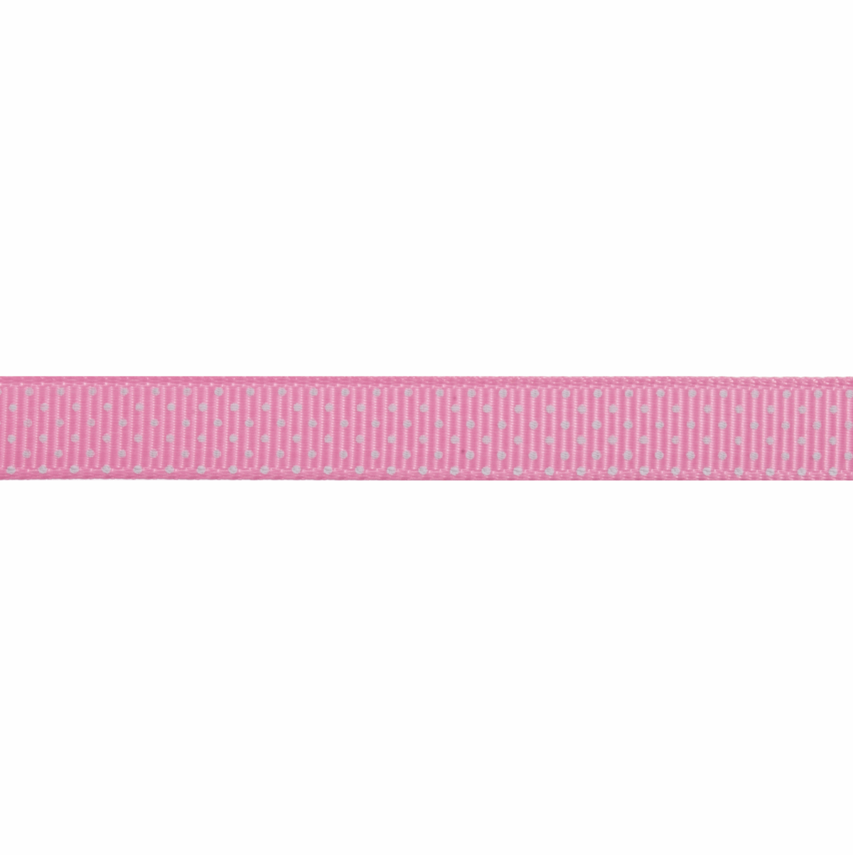 Bowtique Spotty Pink Grosgrain Ribbon - 5m x 10mm Roll