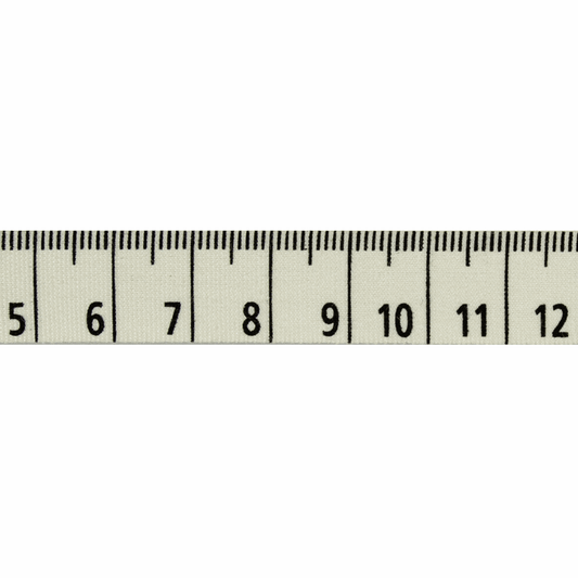 Bowtique Tape Measure Natural Ribbon - 5m x 15mm Roll