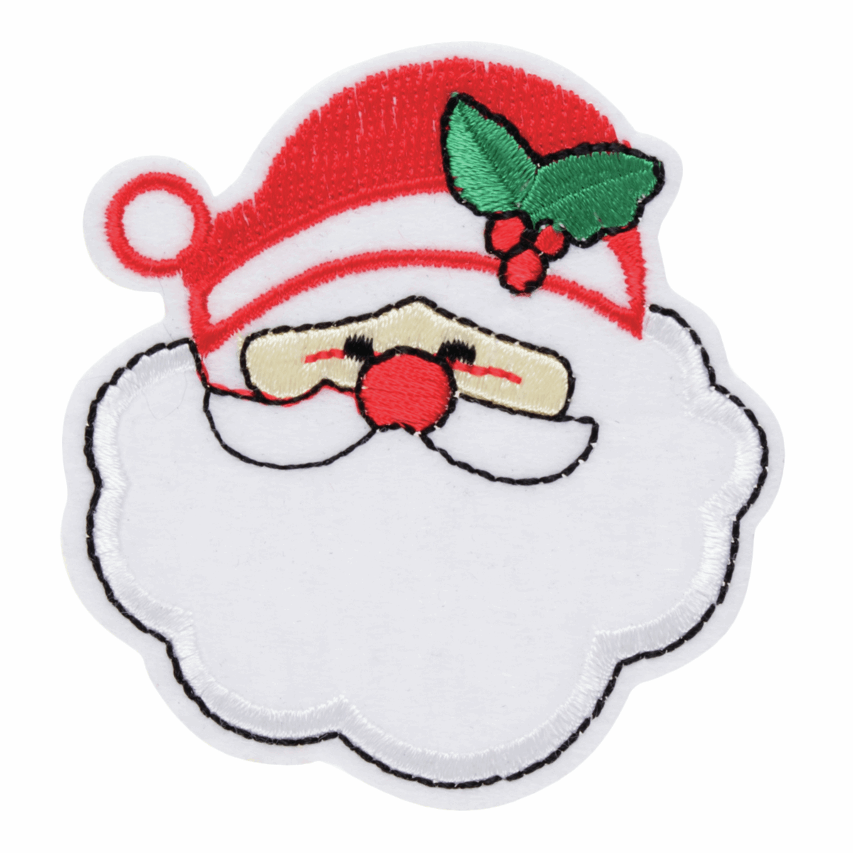 Iron-On/Sew On Motif Patch - Christmas Santa Claus