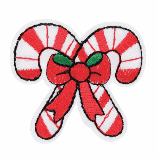 Trimits Iron-On/Sew On Motif Patch - Candy Canes