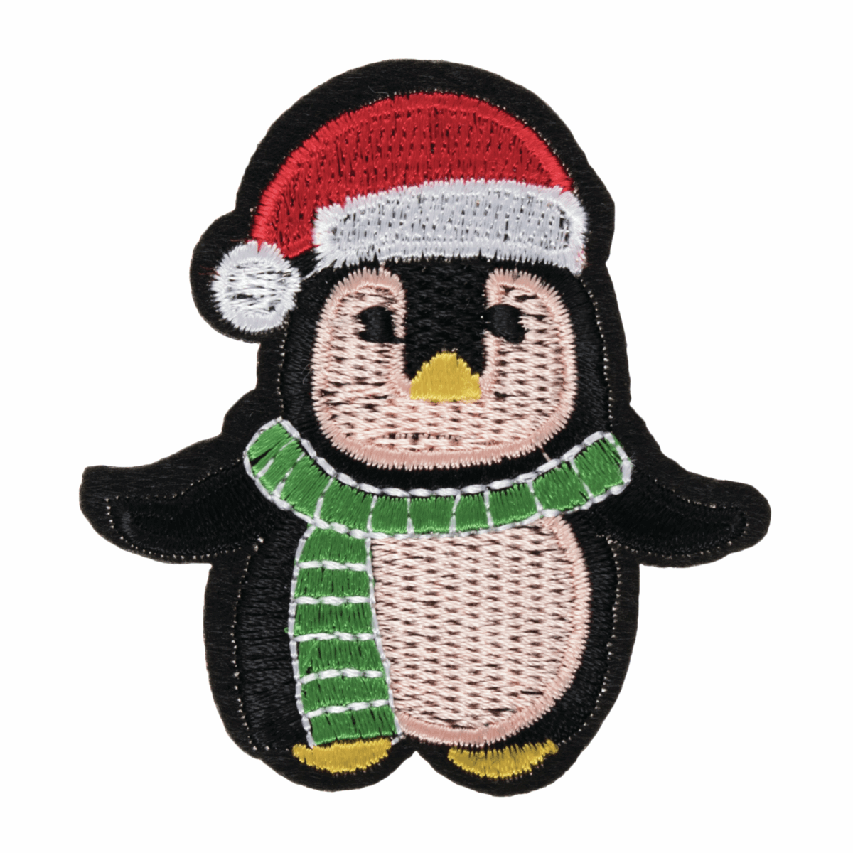 Iron-On/Sew On Motif Patch - Christmas Penguin