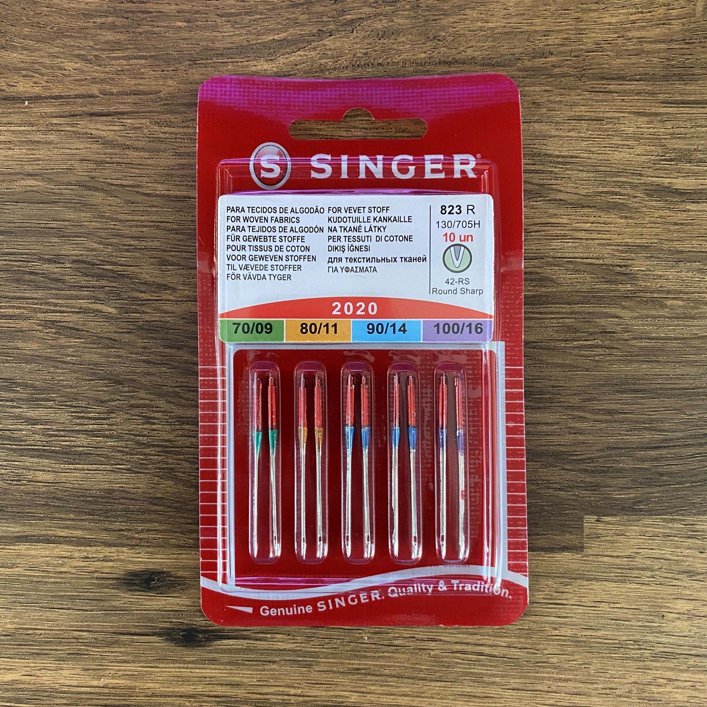 10 x Singer Needles (2020) Universal Assorted Needles 70, 80, 90, 100