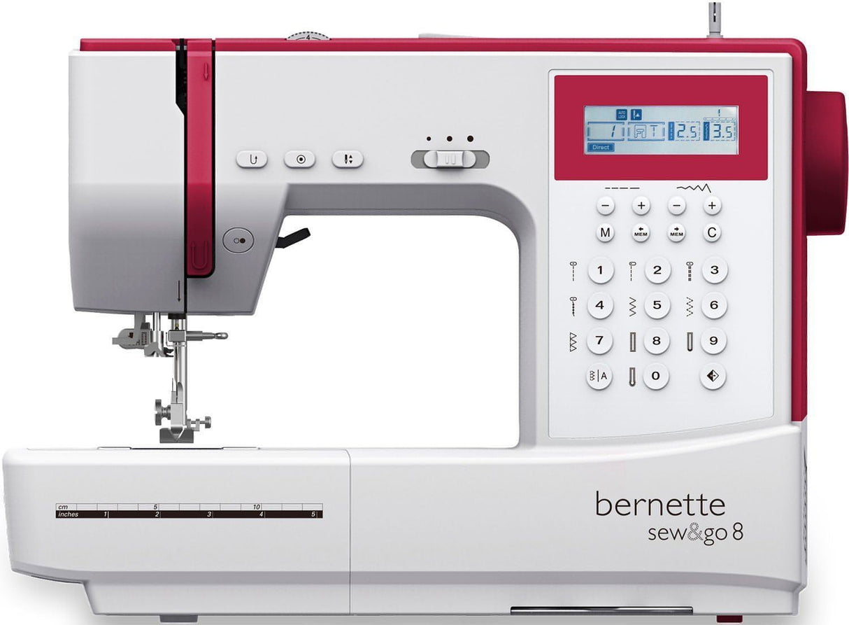 Singer Outlet Exclusive - Bernette Sew & Go 8 (includes. letters and numbers) + FREE Extension Table - Ex Display