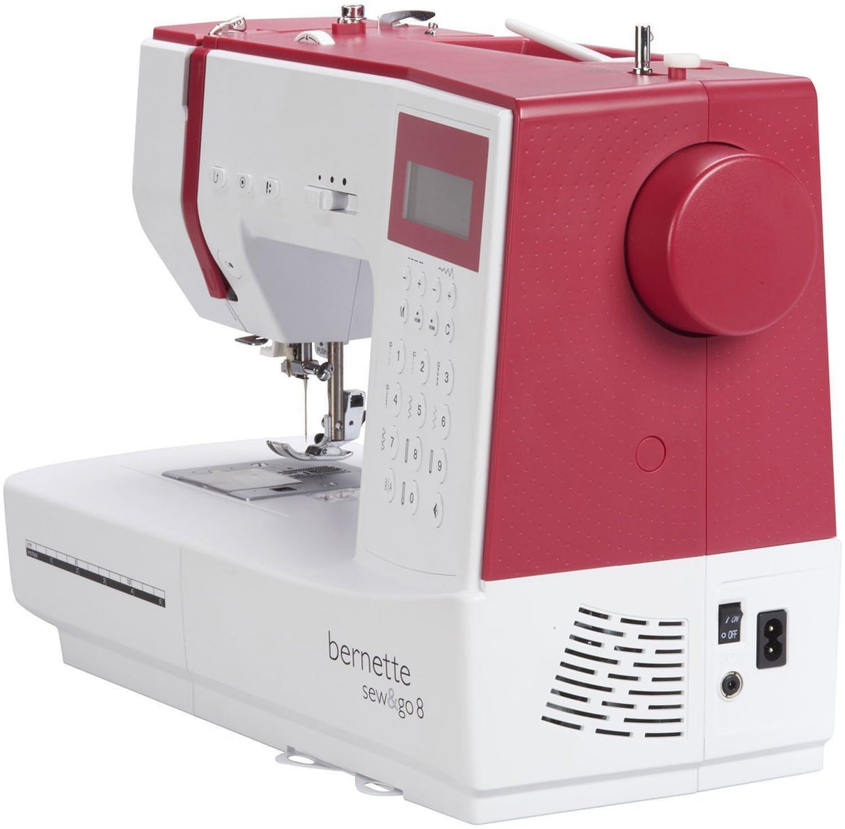 bernette Sew and Go 8 * 24 hour offer * Heavy Duty - Singer Outlet Exclusive Special Buy * + Free Extension Table - 200 stitch patterns with letters and numbers, Auto threader, Start/Stop with Speed Control SEWGO8