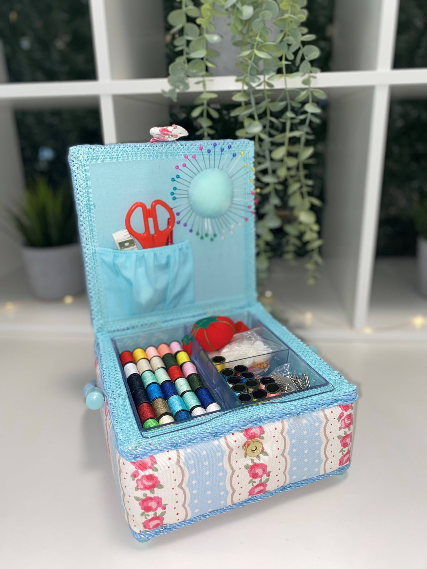 Luxury Craft Storage with Deluxe Craft Sewing Kit - Blue