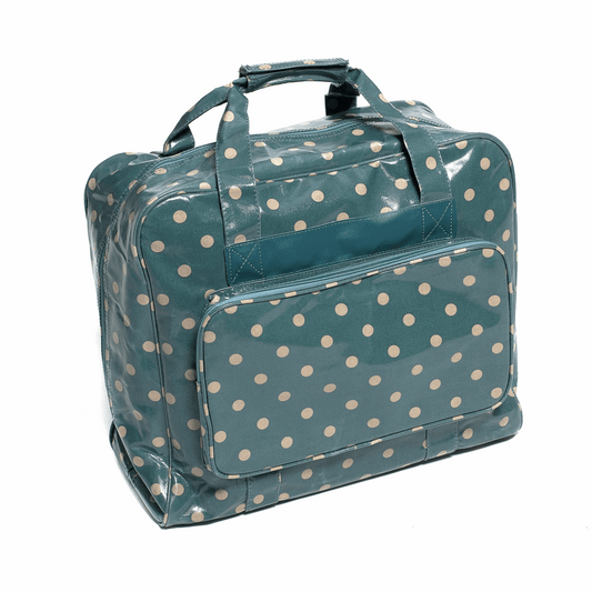 Deluxe Blue Spot Sewing Machine Bag