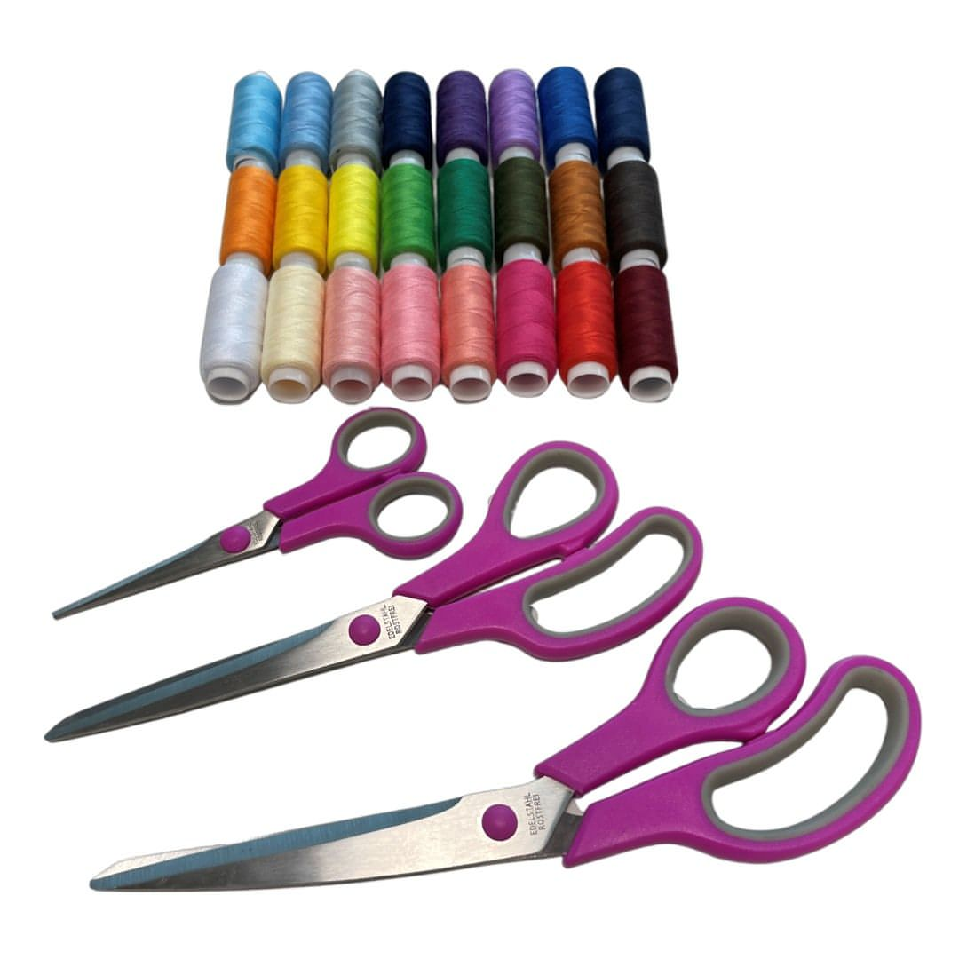 Luxury Gift Bundle - 24 x Thread Set and 3 x Scissor Set