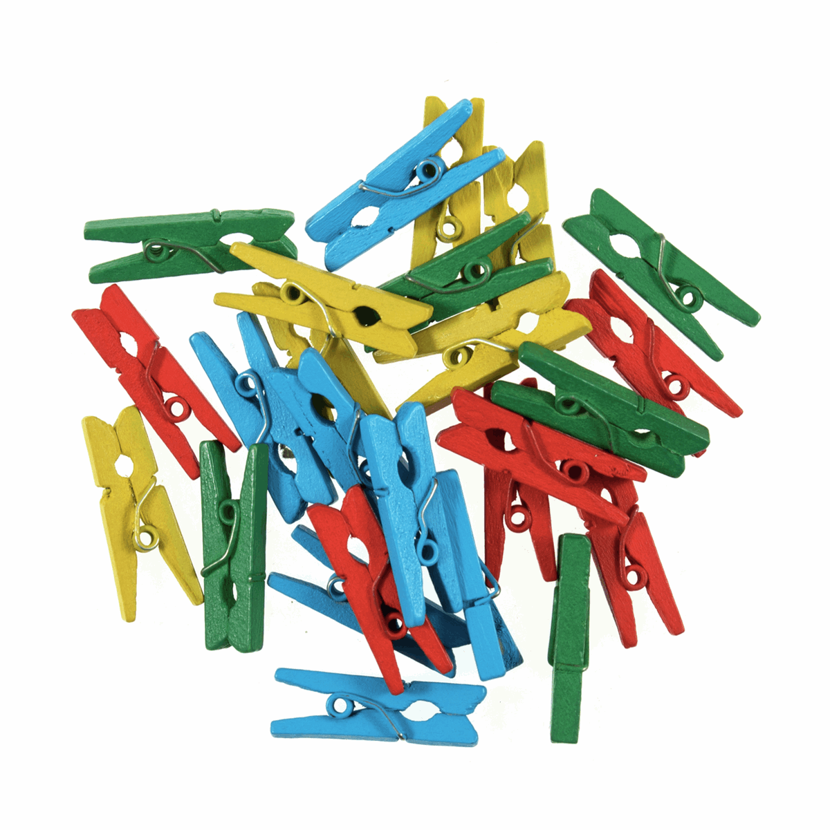 Trimits Coloured Wooden Pegs - Assorted Pack