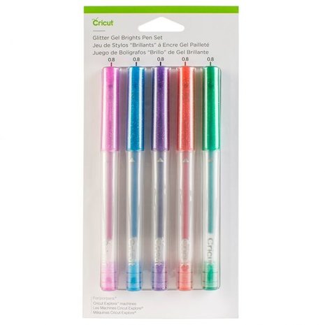 Cricut Brights Glitter Gel Pen Set (Pack of 5)
