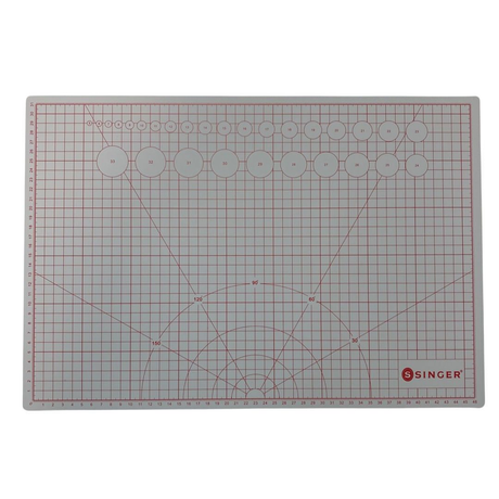 Singer A3 Self Healing Cutting Mat - Double Sided 3mm (Grey)