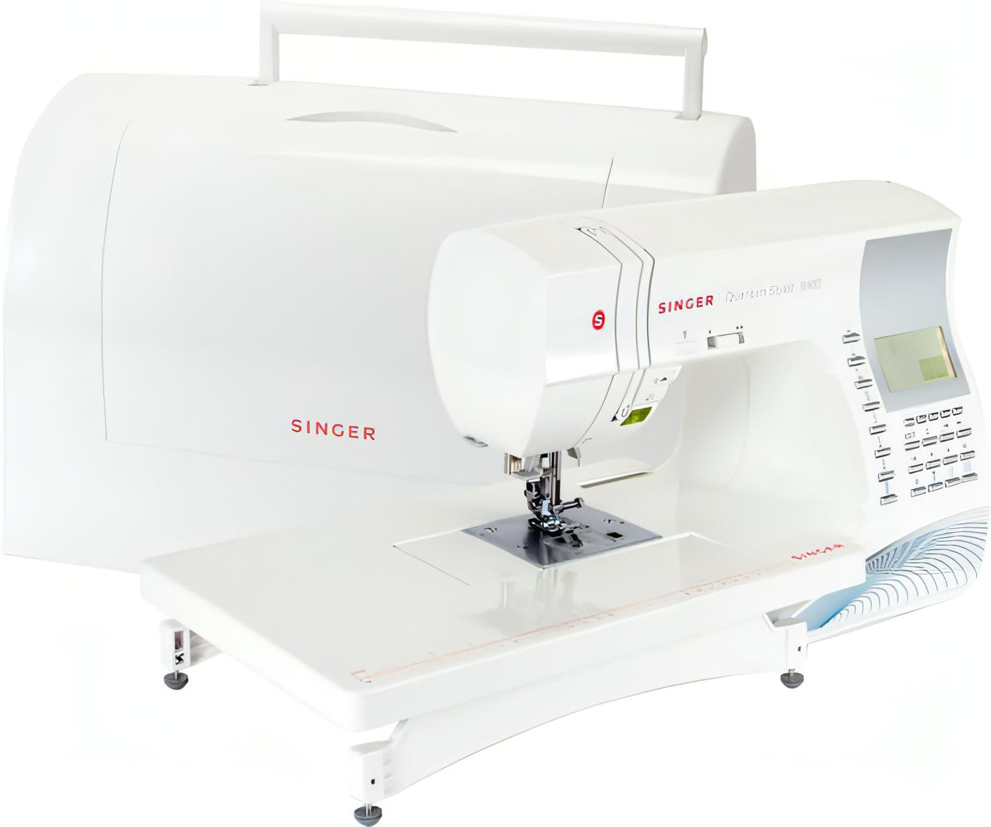 Singer Quantum Stylist 9960 SE Sewing Machine with Auto thread cutter - SE edition with FREE Walking Foot and Side Cutter Overlocking Attachments worth £70