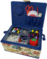 Luxury Craft Storage with Deluxe Craft Sewing Kit - Fairfield Blue