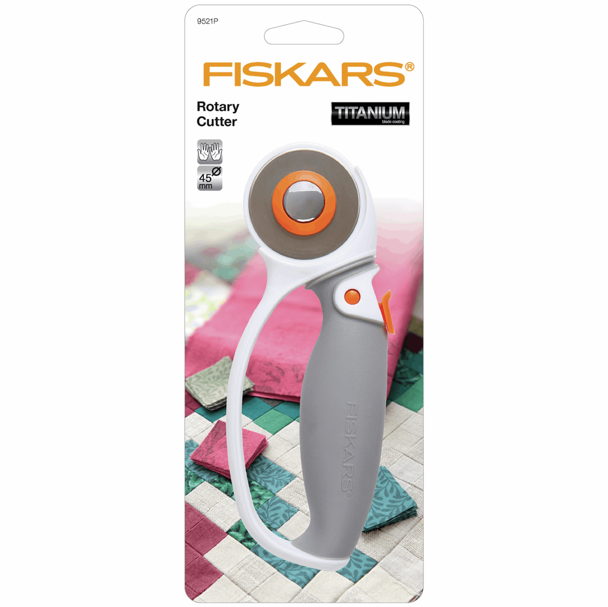 Fiskars Rotary Cutter 60mm - Titanium (extra durable) - Softgrip