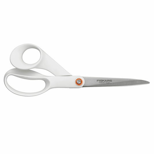 Fiskars General Purpose: Functional Form Scissors - White: 21cm/8.25in