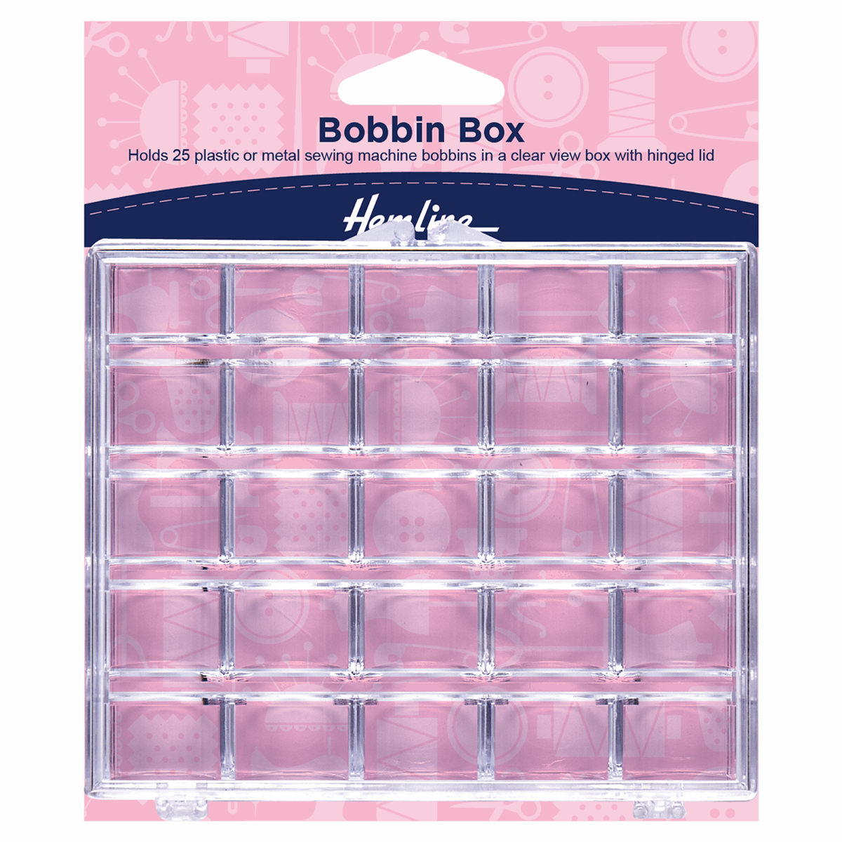 25 Spool Plastic Bobbin Box