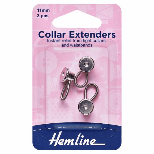 Hemline Metal Collar Expanders - 11mm (Pack of 3)