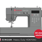 Singer Heavy Duty HD6705 Sewing Machine - 60% stronger and 30% faster - 400 stitch applications with letter and number sewing