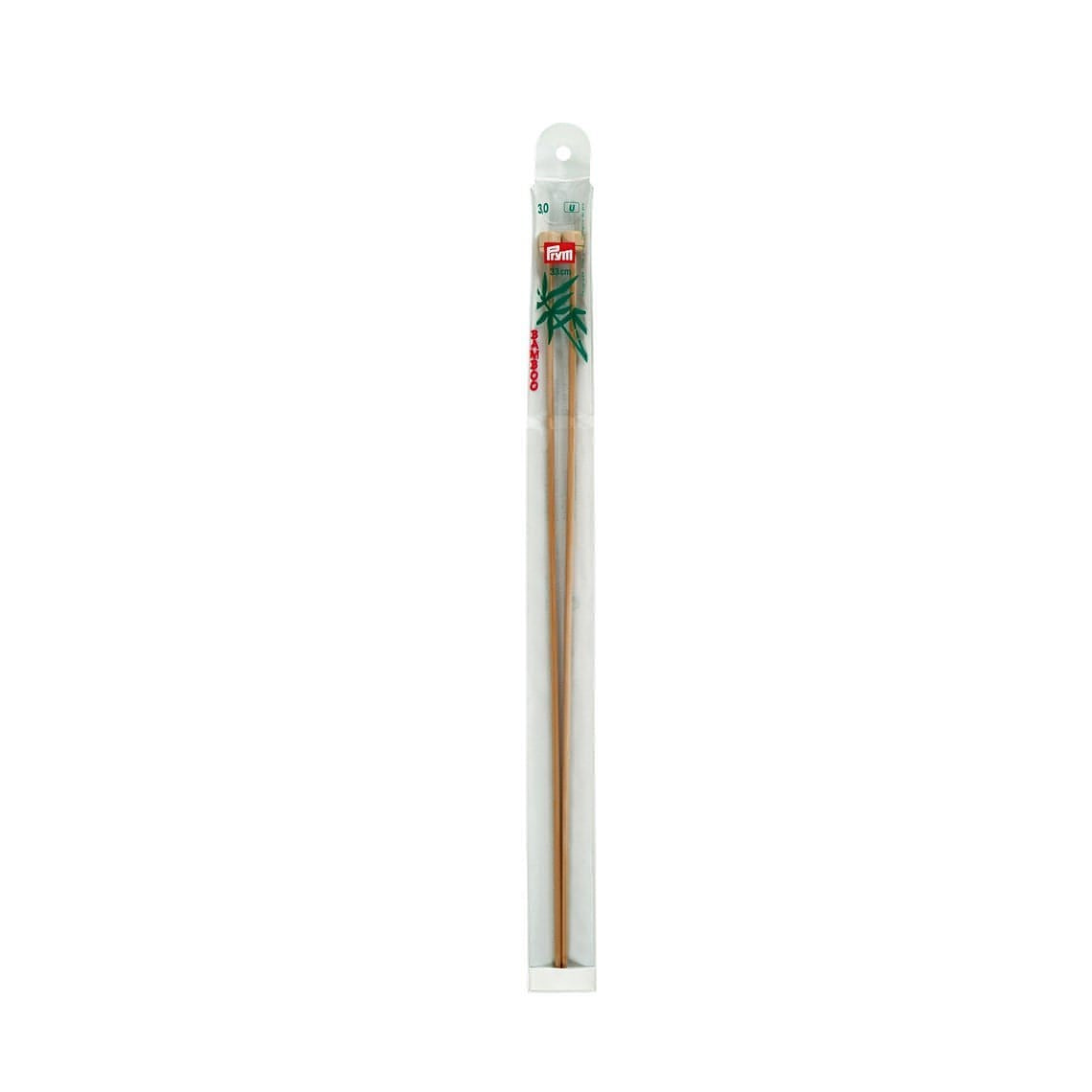 Prym Bamboo Single Pointed Knitting Pins - 2 x 33cm (3mm)