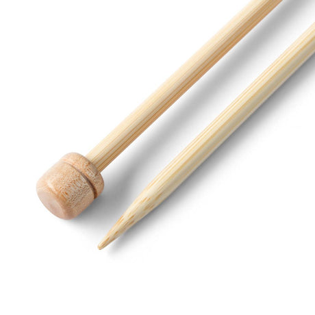 Prym Bamboo Single Pointed Knitting Pins - 2 x 33cm (3mm)