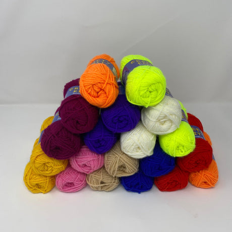 Essential Knitting Yarn - Assorted Pack of 20