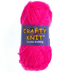 Essential Knitting Yarn - Shocking Pink (Shade 419)