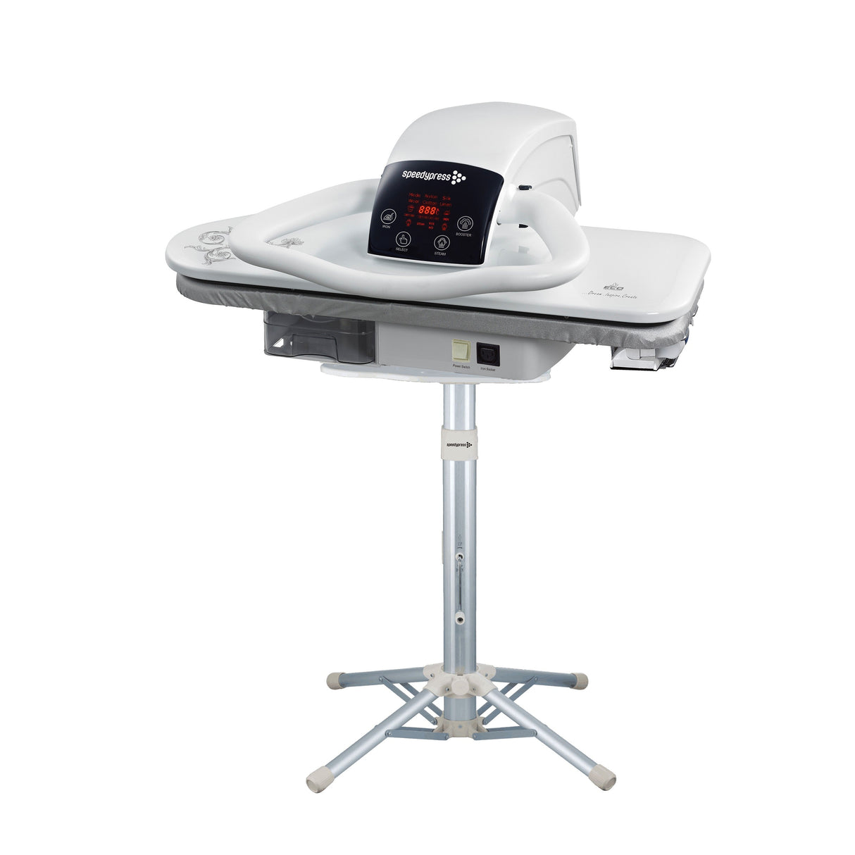 HD70 White Steam Ironing Press 68cm Professional Heavy Duty with Stand & Iron