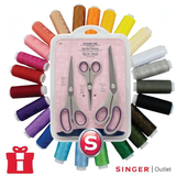 Premium Sewing Thread and Scissor Bundle - 24 x Thread Set and 3 x Scissor Set