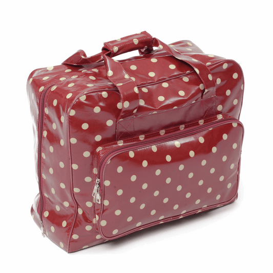 Deluxe Red Spot Sewing Machine Bag