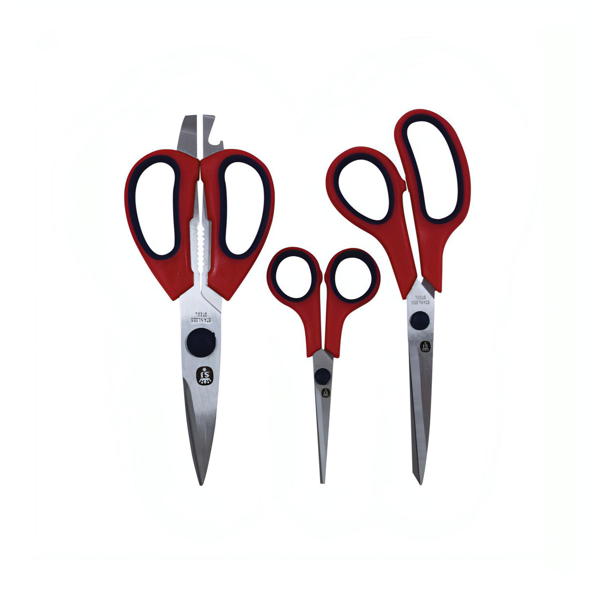 3 x Heavy Duty Scissor Set (Soft grip) * Offer now on *