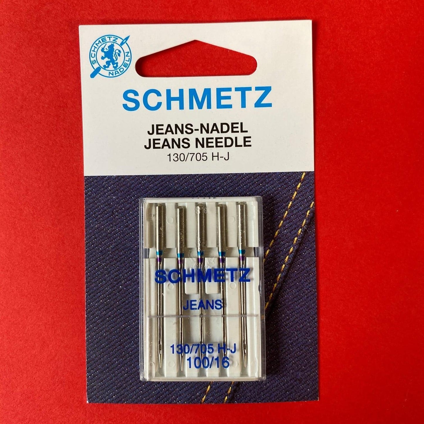 Schmetz Jeans Needles - Size 100 - 5 pack