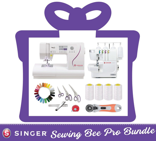 Sewing Bee Pro Bundle - C430 Sewing Machine + SE017 Overlocker + Sewing Machine and Overlocker accessories - save over £250