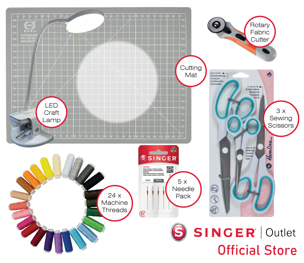 Singer Outlet Gift Bundle - Sewing Accessories for your Singer Machine * exclusive to Singer Outlet *