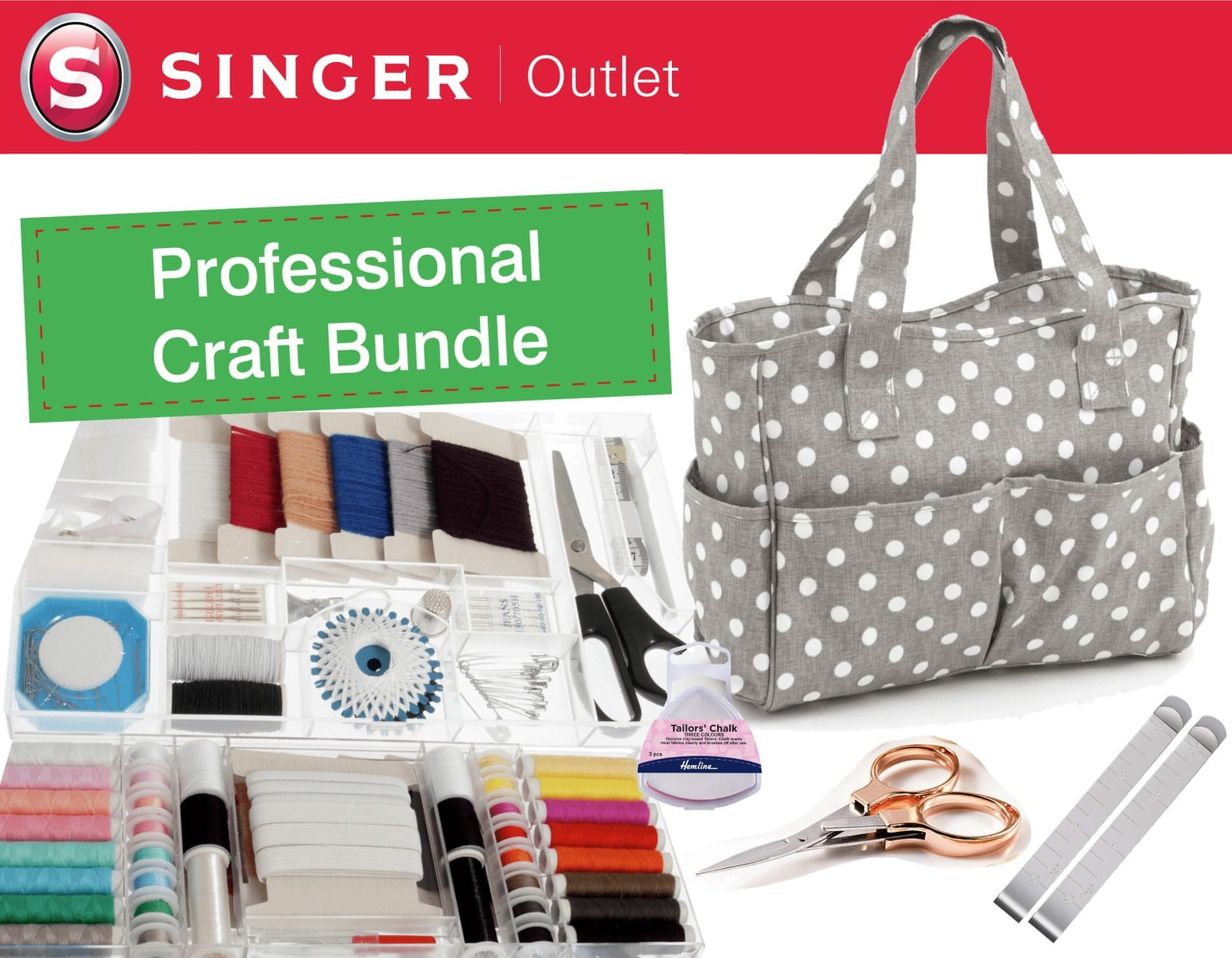 Professional Craft Bundle with Craft Bag and 169 accessory pieces