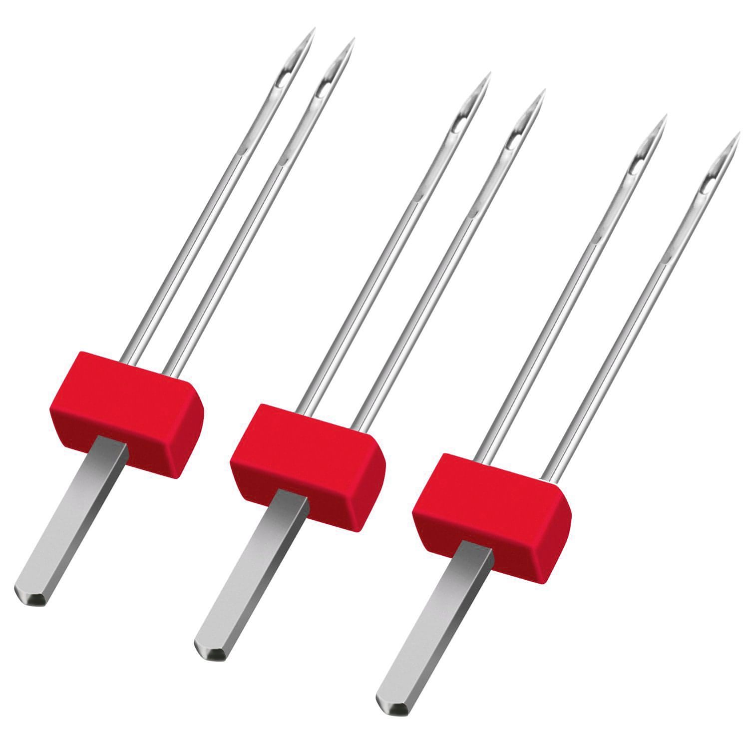 Twin Needle 3 pack, 90 (medium weight) 3 sizes - 2mm, 3mm, 4mm